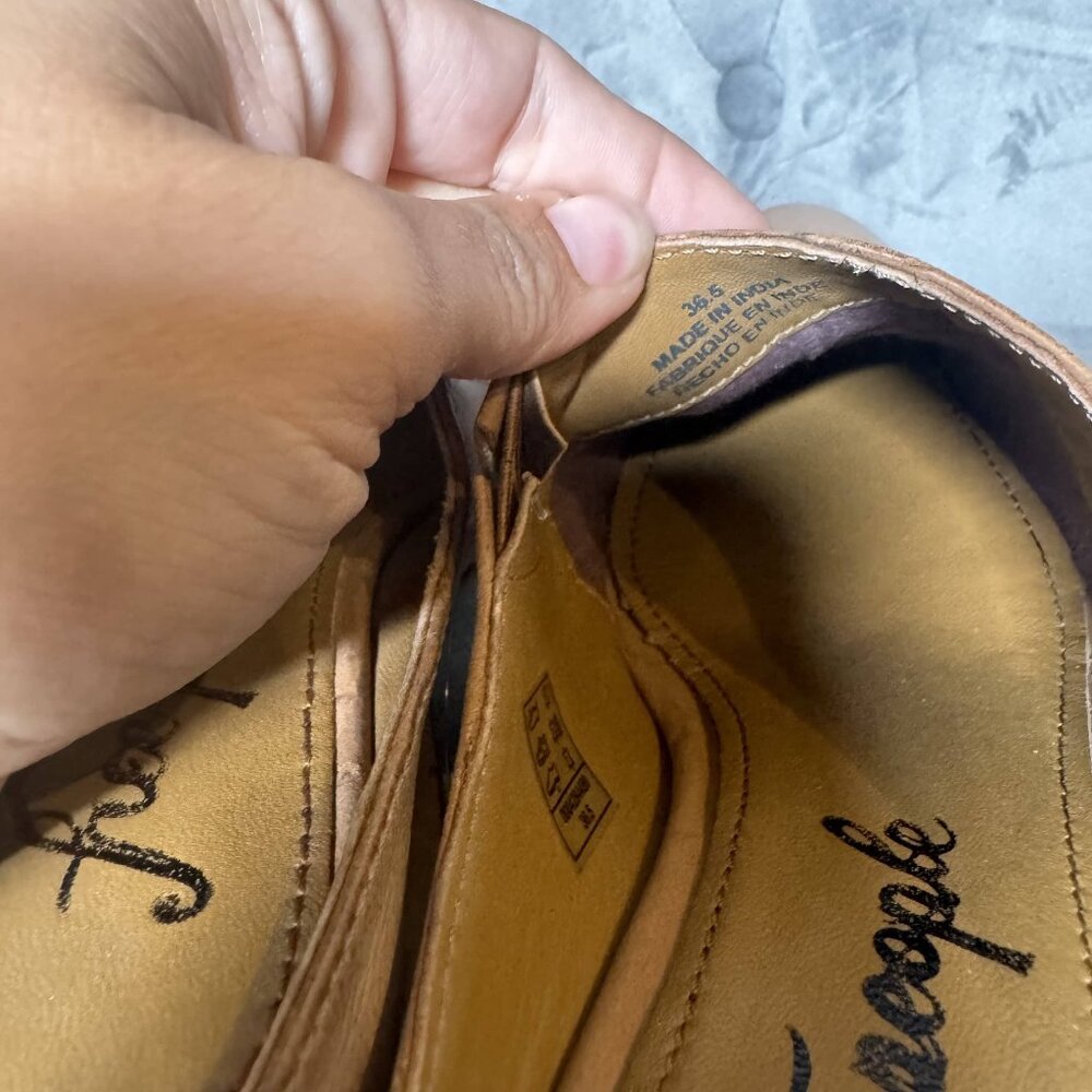 Free People Tallulah Pointed Toe Leather Western Mules Size‎ 36.5 - Picture 5 of 10